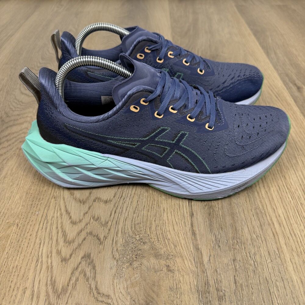 Asics Novablast 3 Shoes Womens Size 9.5 Blue Running Cushioned 1012B950